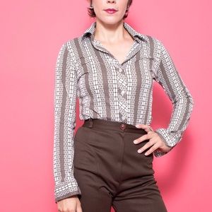 70’s Polyester Button Up